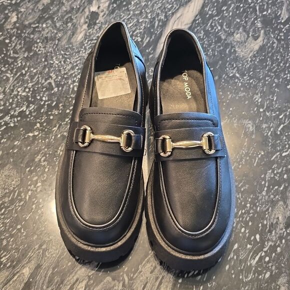 BRAM NEW TOP MODA WOMEN'S LUG SOLE LOAFER WITH HORSEBIT - Picture 3 of 15